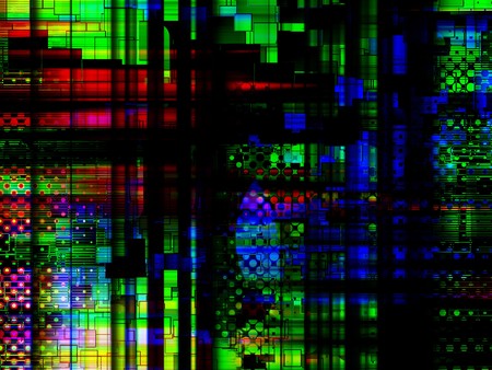 Colourful background abstract made of shapes.