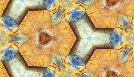 Seamless tile pattern texture background, made from some rusted metal.