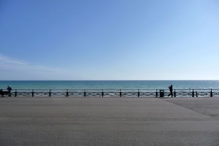 The seafront on Brighton's seafront.の写真素材