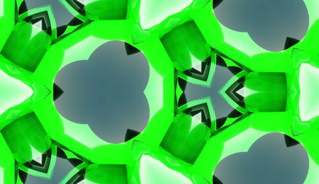 An abstract tile green and black background.の写真素材