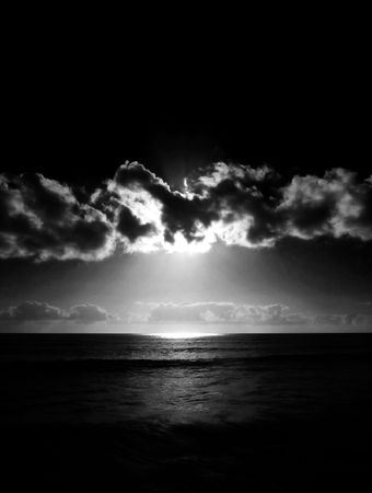The sunset as seen from Maspalomas beach.の写真素材