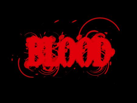 A bloody splattered red sign.  の写真素材