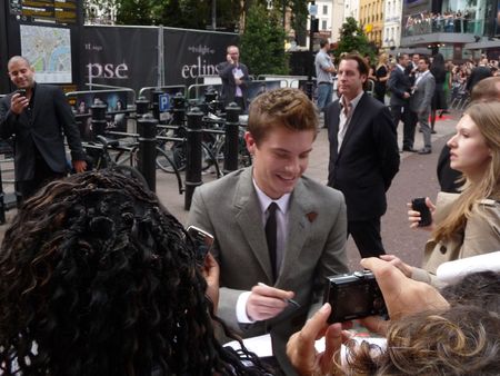 LONDON - July 1: Xavier Samuel at Twilight Eclipse Premiere July 1st, 2010 in Leicester Square London, England.のeditorial素材