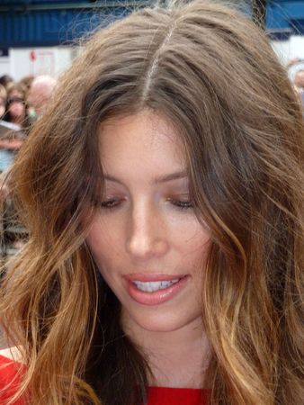 LONDON - July 27: Jessica Biel at A Team Premiere July 27th, 2010 in Leicester Square London, England.のeditorial素材