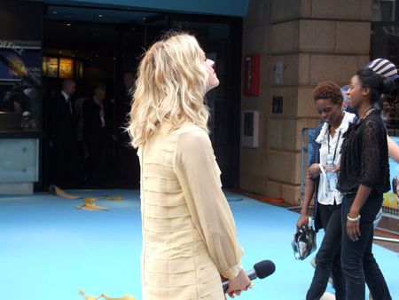 LONDON - August 19: Edith Bowman at Going The Distance August 19th, 2010 in Leicester Square London, England.のeditorial素材