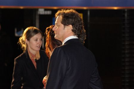 LONDON - October 21: Colin Firth At The King's Speech Premiere October 21, 2010 in Leicester Square London, England.         のeditorial素材