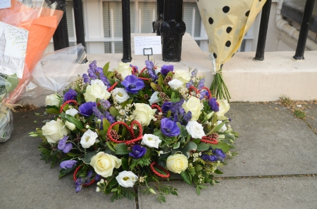 London  April 8: Tributes for Ex British Prime Minster Margret Thatcher Victoria in London April 8th, 2013 in London, England.のeditorial素材