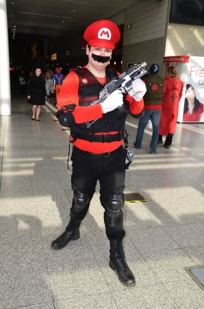 London - May 26: People dressing up in Cosplay costume to take part in the MCM expo which has the largest gathering of Cosplayers in the country, which takes place in Excel Centre, London May 26th, 2013 in London England. のeditorial素材