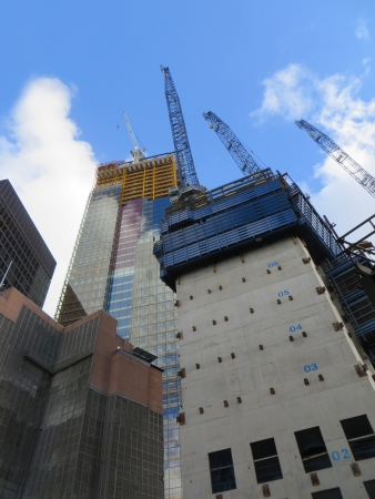 Construction of buildings in the city of London.の写真素材