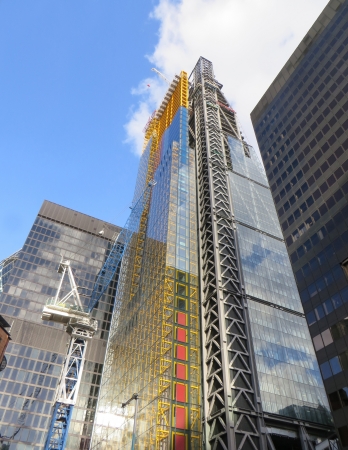 Construction of buildings in the city of London.の写真素材