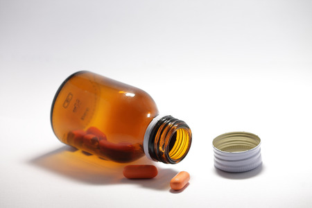 vitamin pills - outside the bottleの写真素材