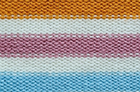 Knit woolen texture. Fabric striped backgroundの写真素材