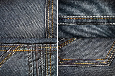 Jeans fabric texture backgroundの写真素材