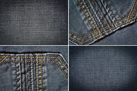 Jeans fabric texture backgroundの写真素材
