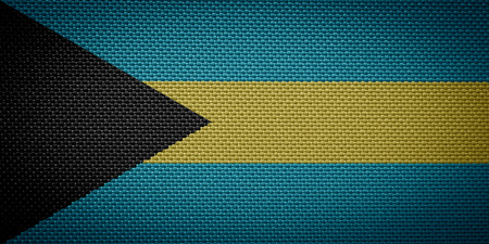 fabric flags Bahamasの写真素材