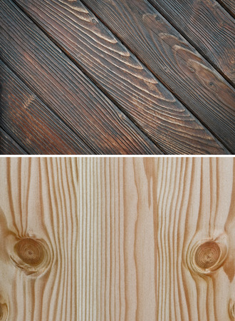 Wood texture. Lining boards wall. Wooden background. pattern Showing growth ringsの写真素材