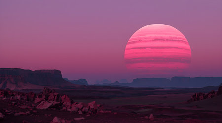 Sunset in the desert of Monument Valley, Arizona, USA.の素材