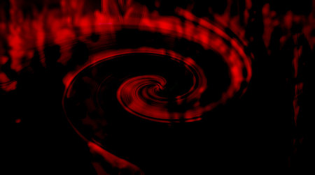abstract red background with smooth lines and curves. Motion blur.の素材