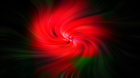 abstract background with red and green lines. fractal render illustrationの素材