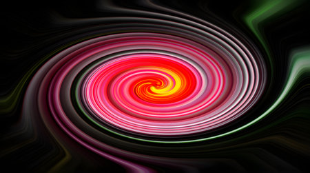 abstract background with red and black swirls on black background.の素材