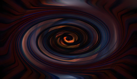 abstract color background with smooth lines in the form of spiralsの素材