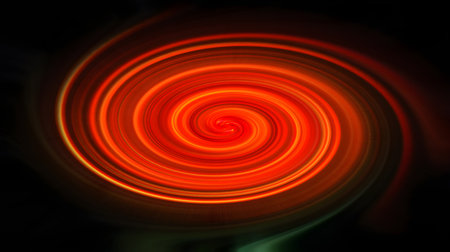 abstract background with red and orange spiral pattern - fractal artの素材