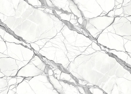 Elegant white marble with striking grey veining offers a luxurious, natural texture perfect for sophisticated interior design, branding, and modern creative projects.の写真素材