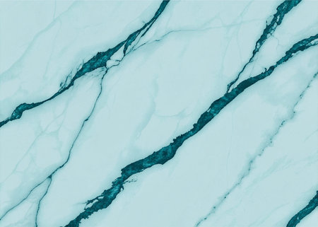 Experience the refined beauty of light blue marble, accented by striking teal veins. This luxurious texture offers a sophisticated, modern backdrop perfect for upscale design projects.の写真素材