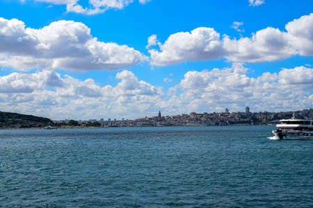 Squares from Istanbul Bosphorus Reflected on the Frame