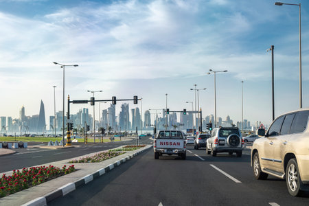 Doha Corniche in West Bay The Doha Corniche is a popular location with remarkable modern