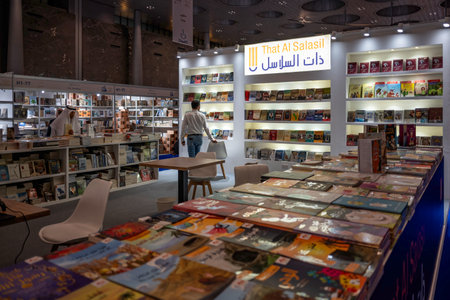 Doha international Book Fair Qatarのeditorial素材