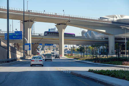 Street picture of Riyadh, Olaya street roads and traffic