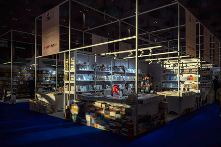 Doha international Book Fair Qatarのeditorial素材