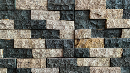 Background of brick wall pattern texture or brick wall background for interior exterior decoration and industrial construction concept design.の写真素材