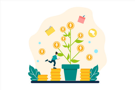 Business Flat Illustration Designのイラスト素材