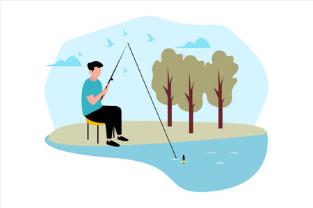 Weekend Activity Flat Designのイラスト素材