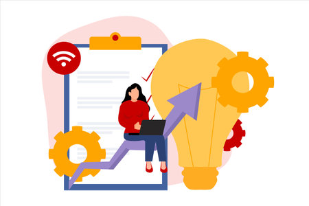 Business Flat Illustration Designのイラスト素材