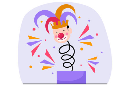 April Fools Flat Designのイラスト素材