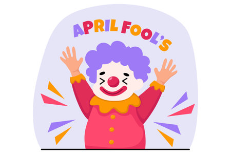 April Fools Flat Designのイラスト素材