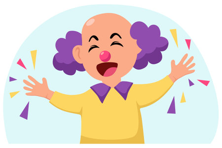 April Fools Flat Illustrationのイラスト素材