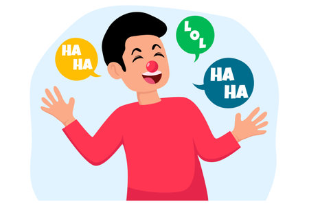 April Fools Flat Illustration Designのイラスト素材