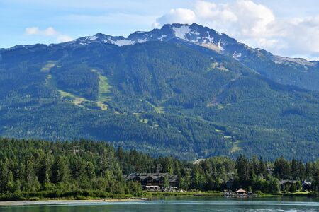 A View of Whistler Mt. ski area. summer BC Canadaの写真素材