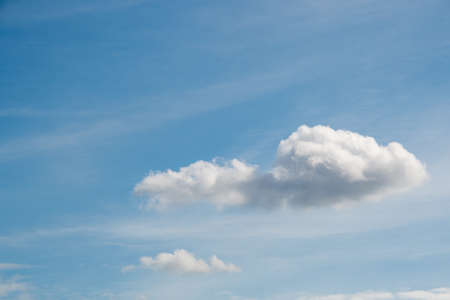 A picture of clouds in the blue sky.   Vancouver BC Canada
