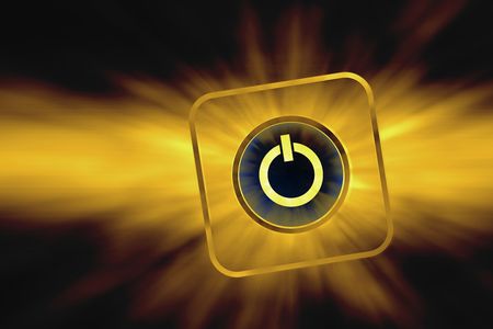 colored On Switch button with light effectの写真素材