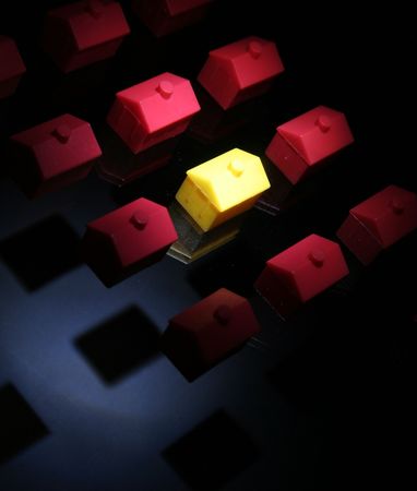 Little houses for Financing, Building or insurancesの写真素材