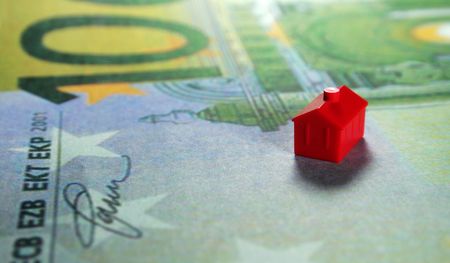 Little houses for Financing, Building or insurancesの写真素材