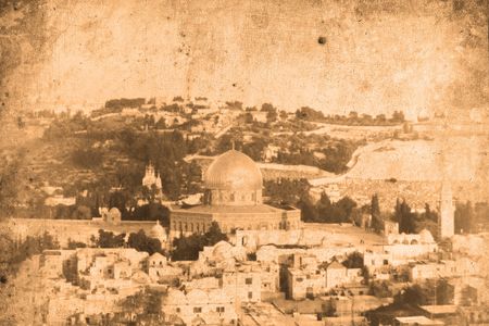 Retro look of the Orient - Jerusalem in Israelの写真素材