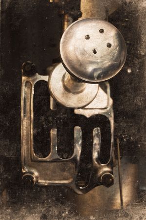 gears in an american car in retro used styleの写真素材