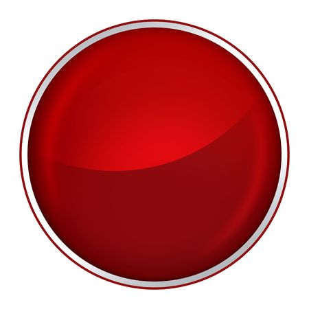 round red button with free blank spaceの写真素材