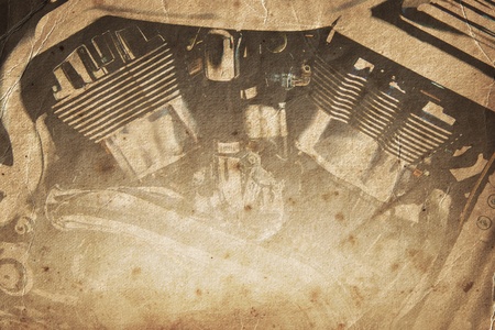 Powerful Bike motor of an old Chopper 